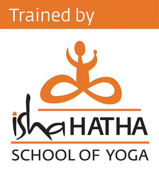 Isha hatha school of yoga logo.